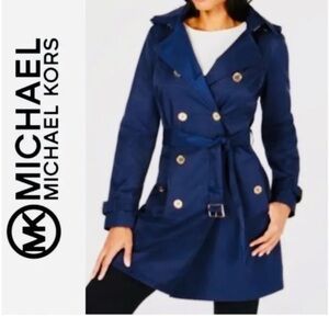 Michael Kors Saphire Blue Trench Coat